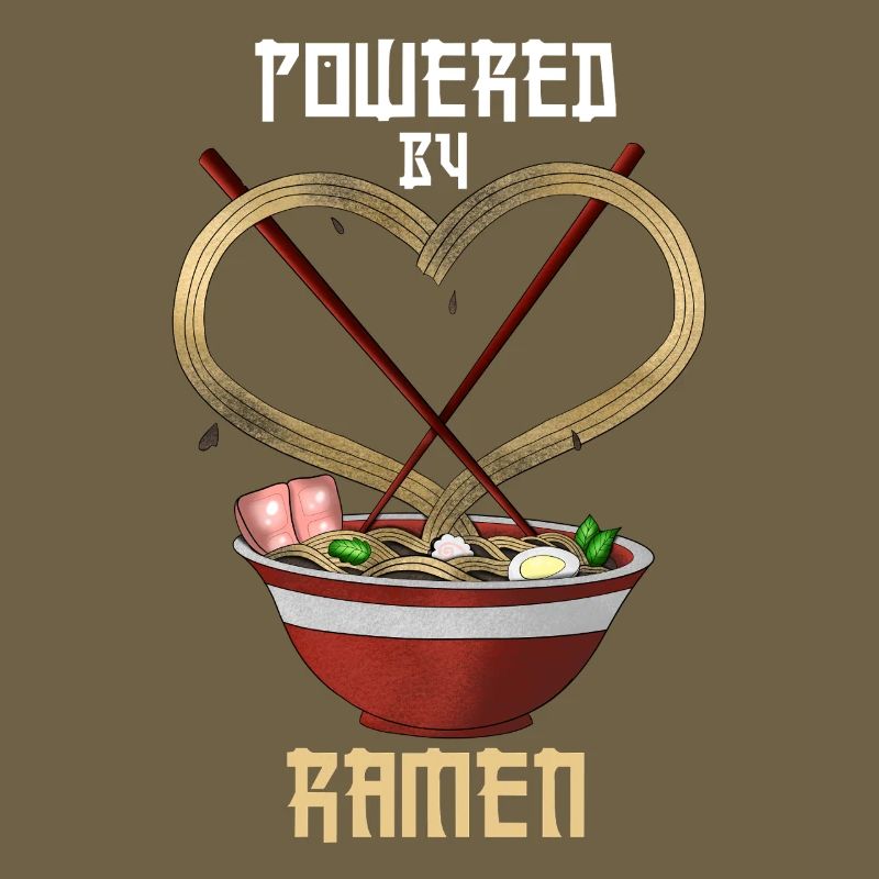 Propulsé par Ramen Funny Tee