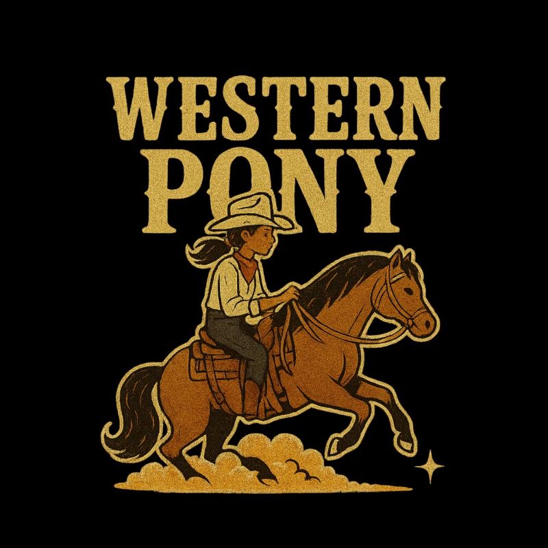 Cavalier de poney western