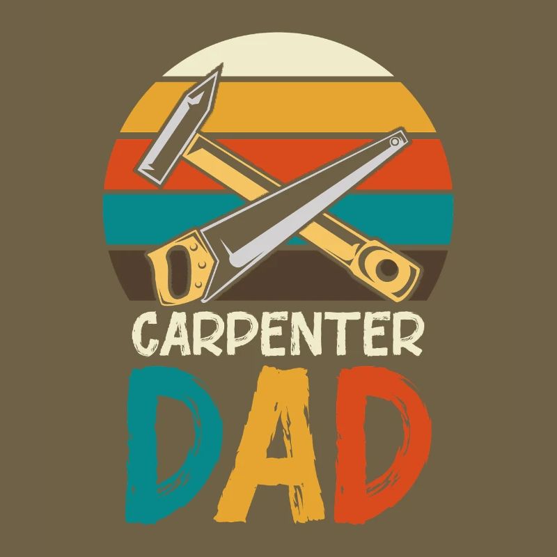 Carpenter Father Retro Tools