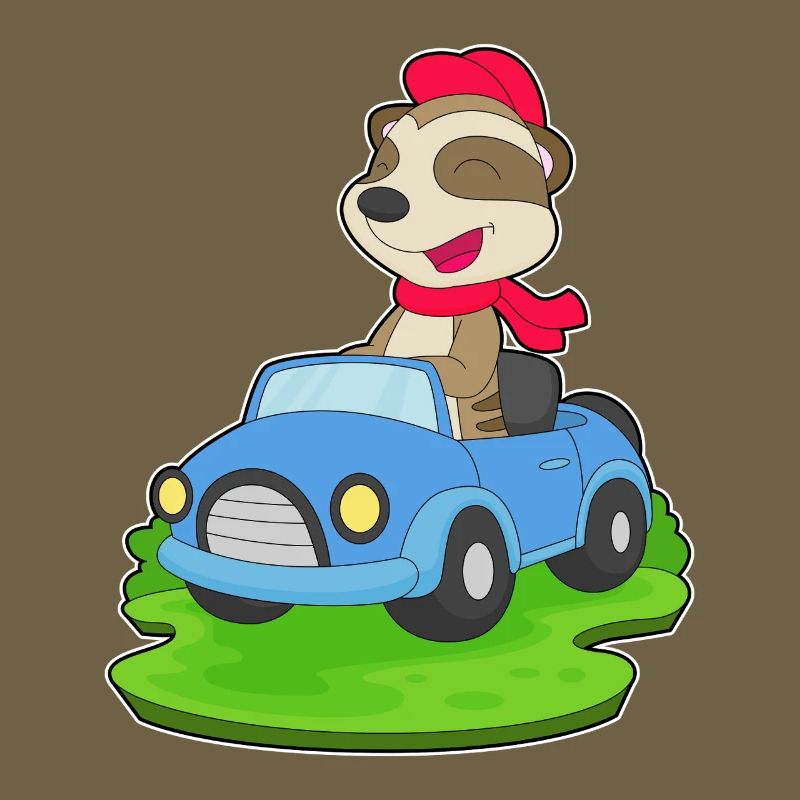 Erdmännchen Auto
