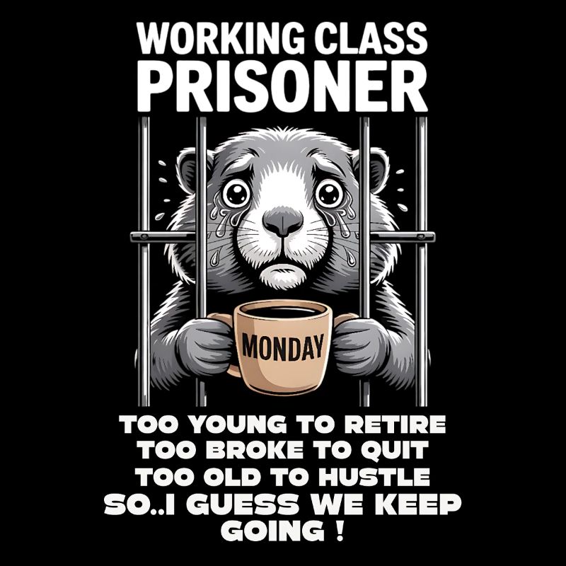 Monday Trapped Arbeit lustiges Arbeits Outfit