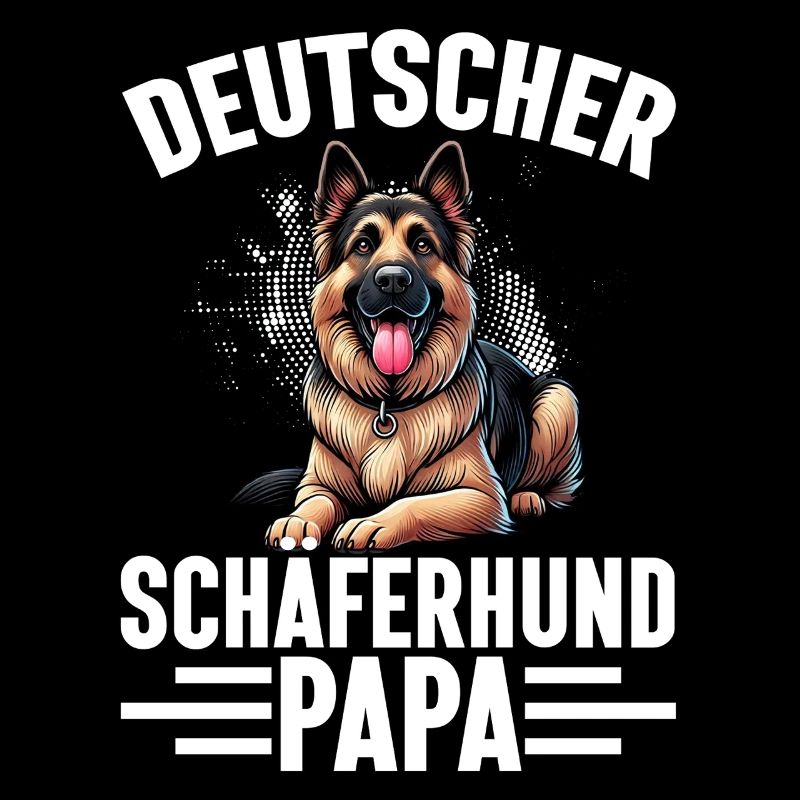 Deutscher Schäferhund Papa Vatertag Vater
