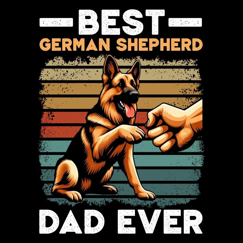German Shepherd Dad Father's Day Father