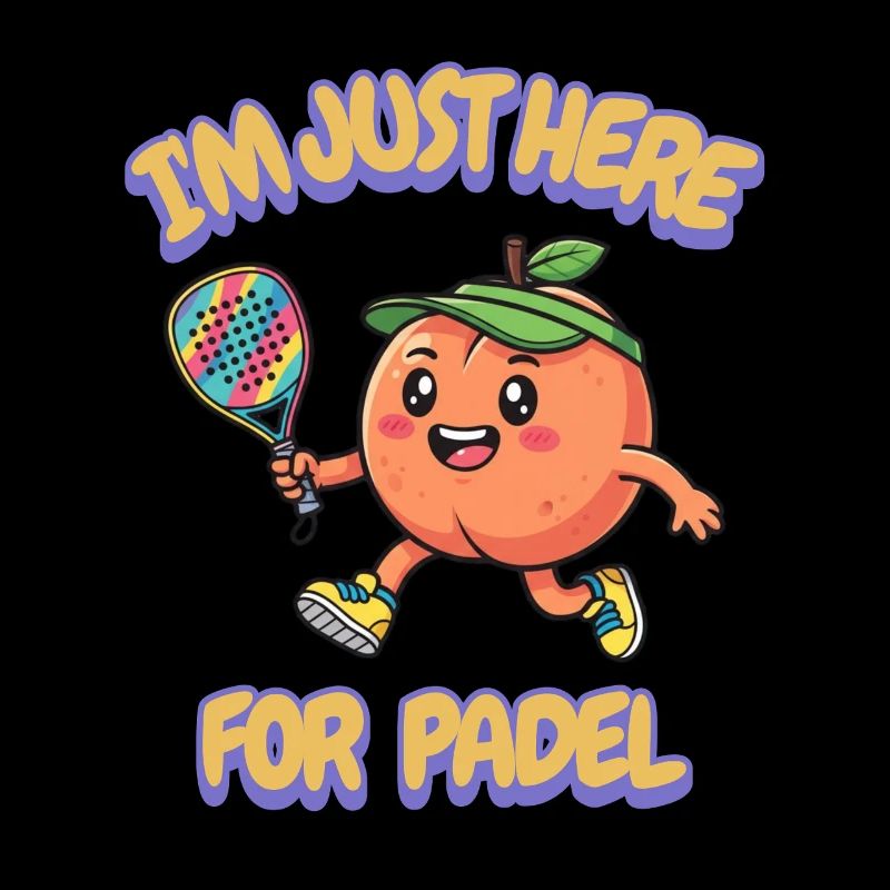 Pfirsich Paddel Pickelball Geschenk Obst Sport