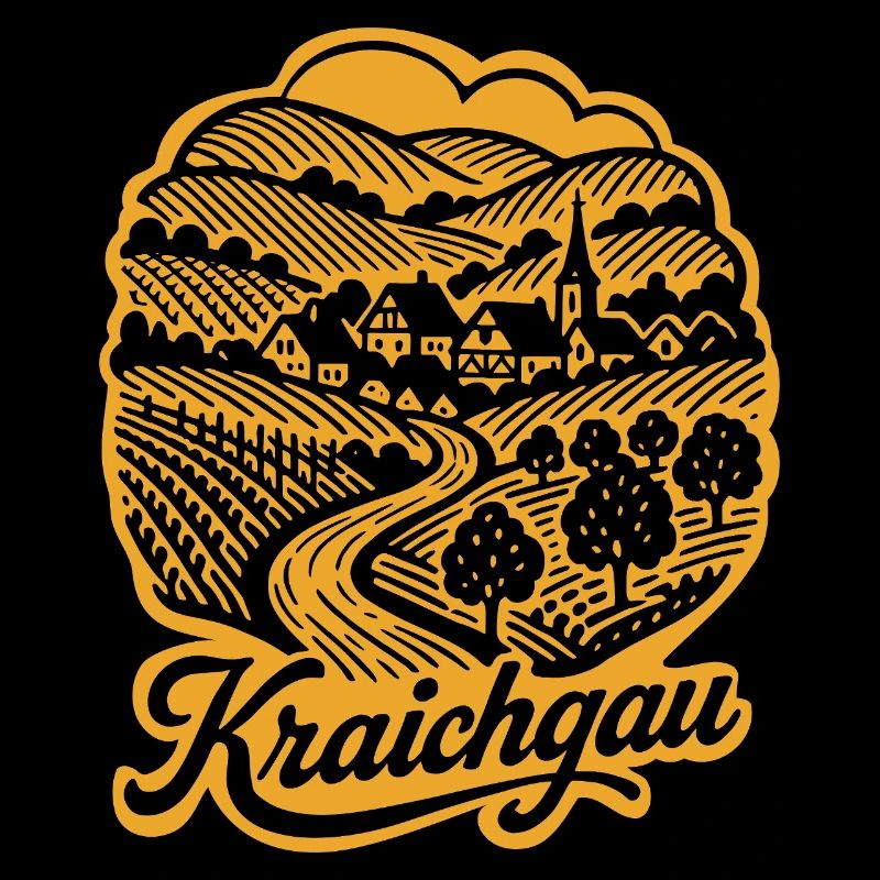Kraichgau Retro Design mit Schriftzug