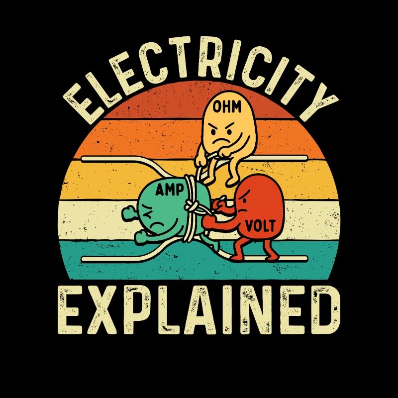 L’électricité expliquée Citation drôle d’ingénieur STEM