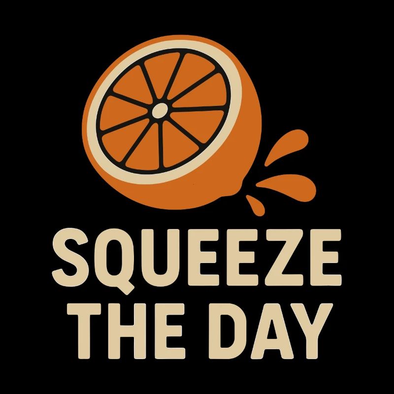 Squeeze The Day – Funny Orange Design