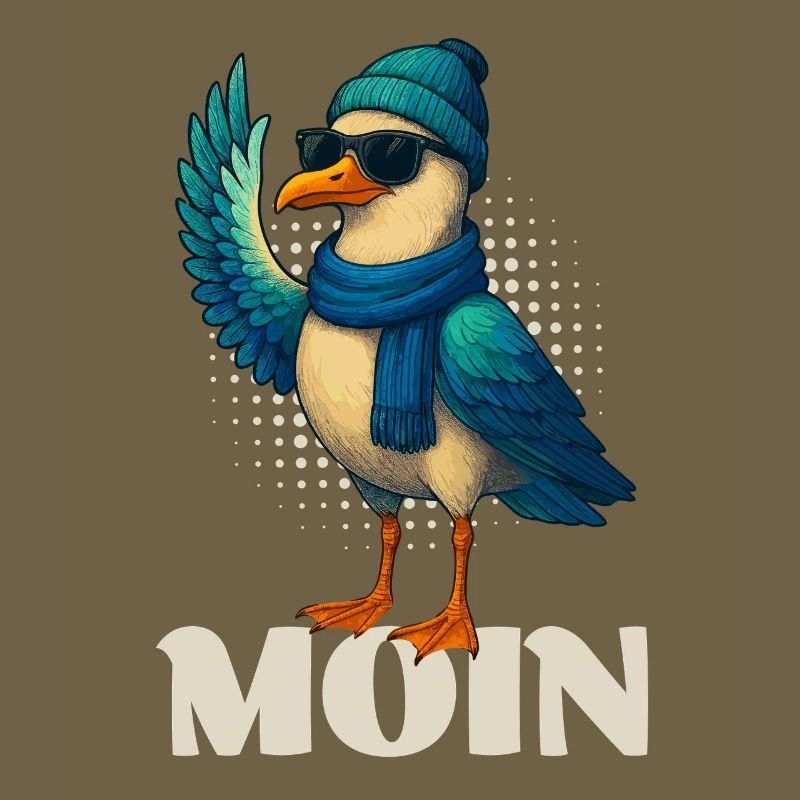Coole Möwe - Moin