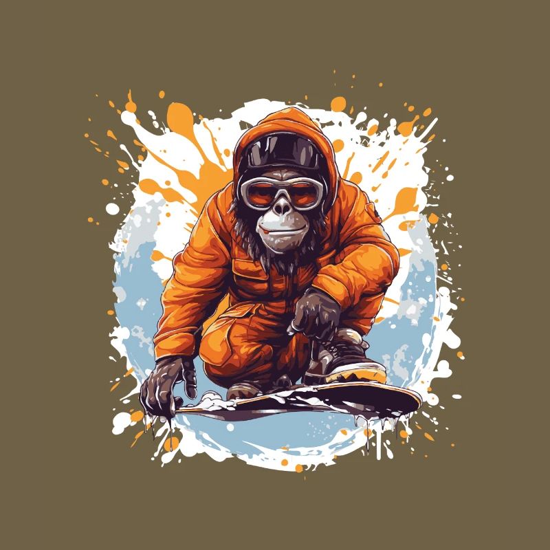 Monkey Snowboard