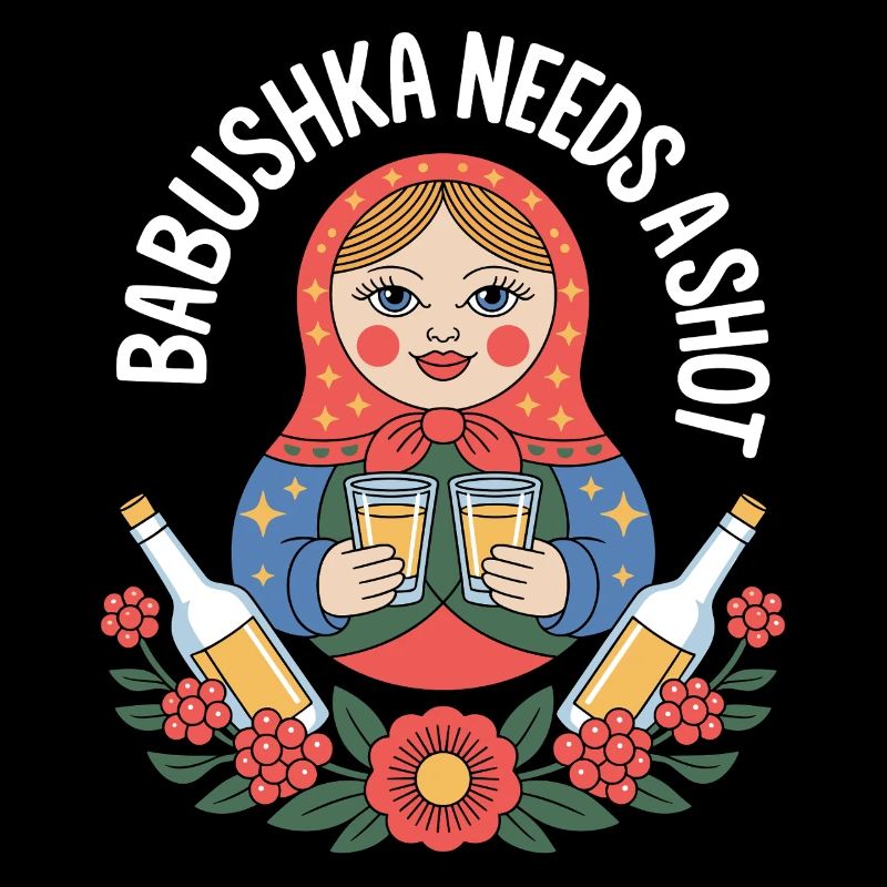 Babuschka mit Shots Motiv
