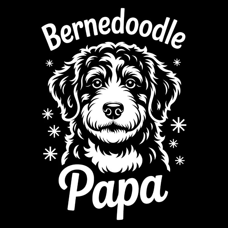 Bernedoodle Spruch Papa Witz Bernedoodle Geschenk