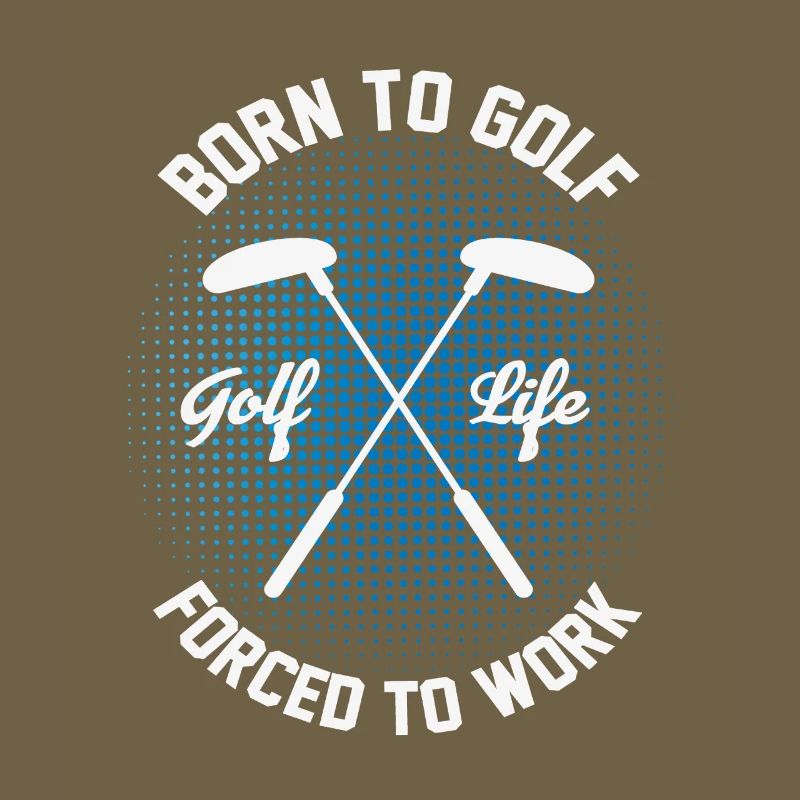 Klasse Golf Spieler Freizeit Golfschläger Design