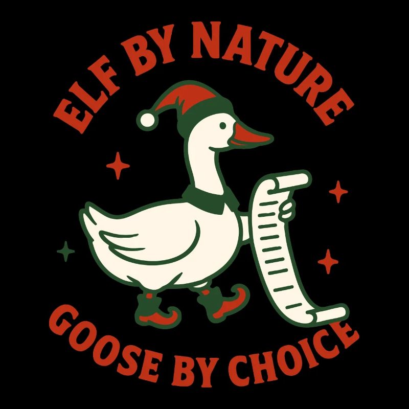 Elfe de Noël par nature Choix de l’oie