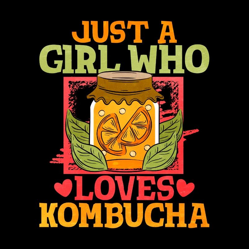 Nur ein Mädchen liebt Kombucha