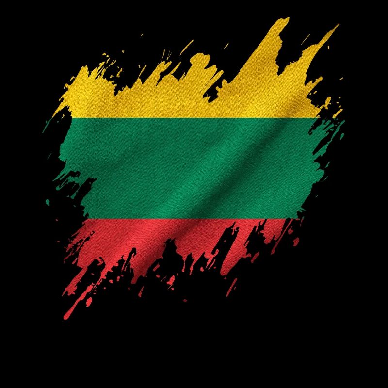 Lithuanian flag, torn style