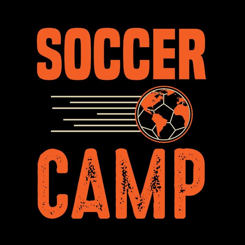 Soccer Camp Retro World Ball Design