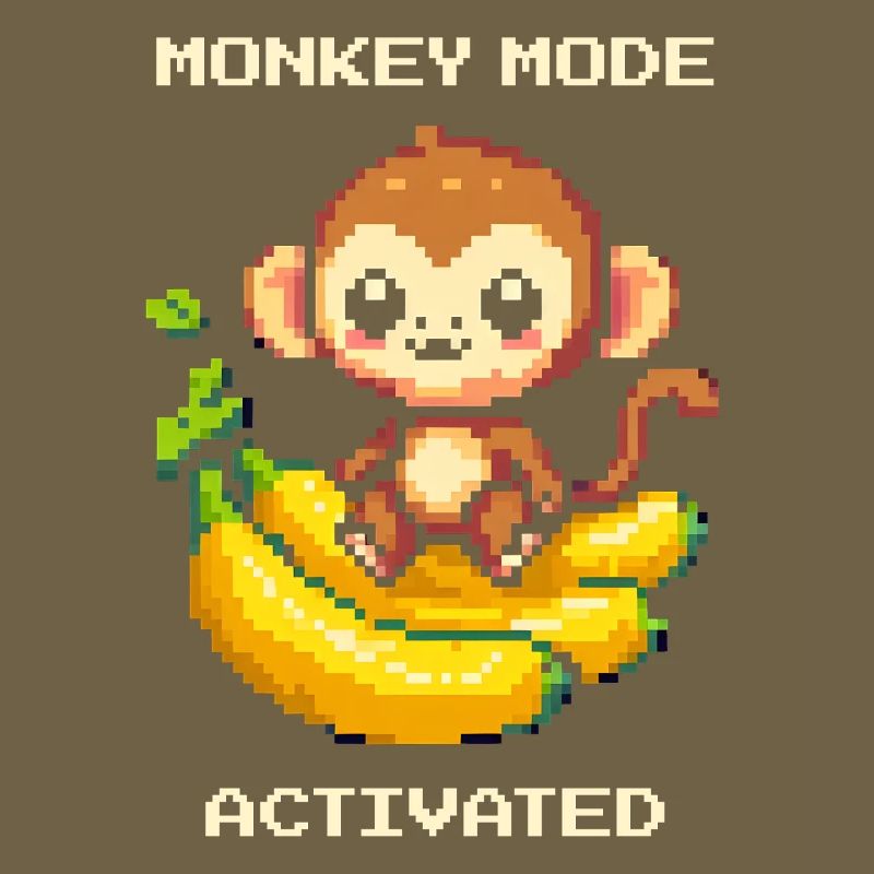 Mode Singe activé | Singe, Banane, Mignon