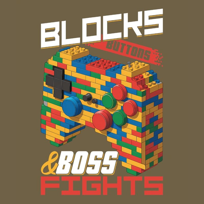 Building Blocks Gamer Gaming Brick Builder