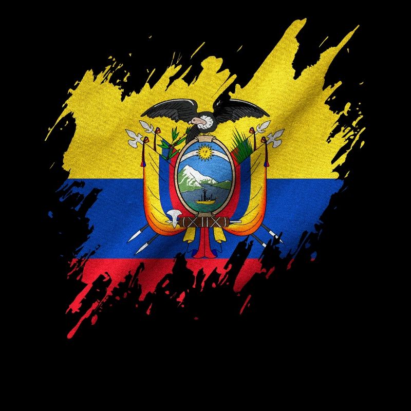 Flag of Ecuador, torn style