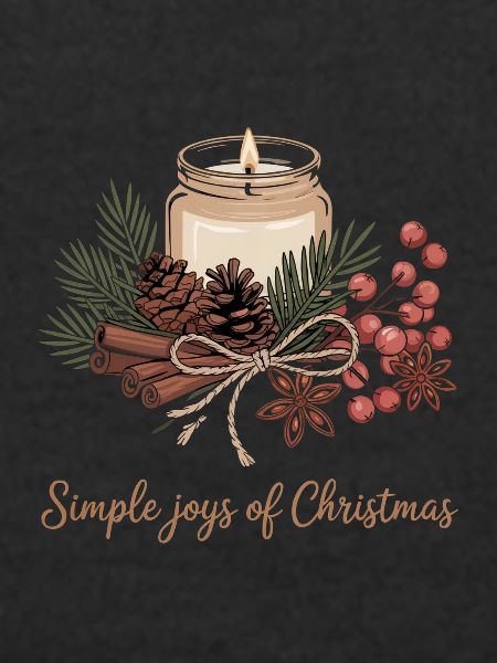 Rustikales Weihnachtsmotiv