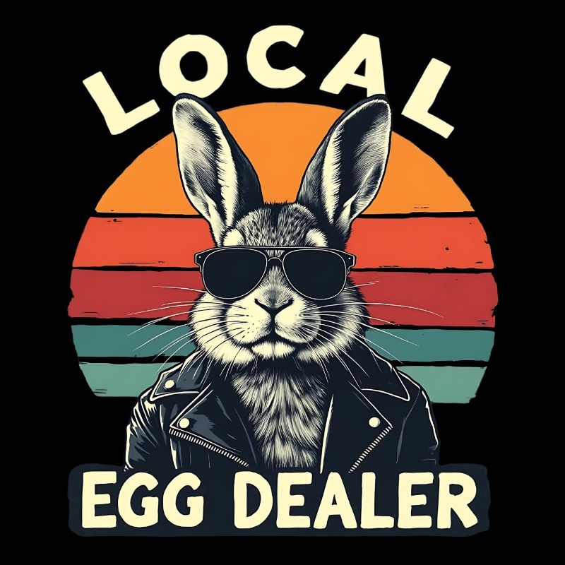 Local Egg Dealer Bunny Retro
