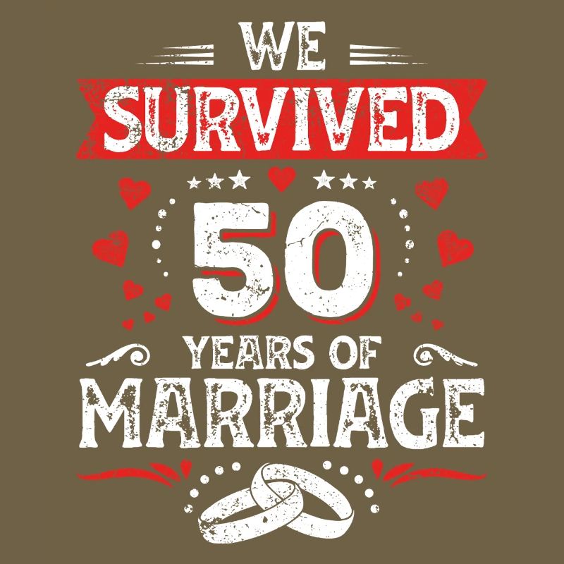 50 Hochzeit Jahrestag Ehemann Ehefrau Ehe