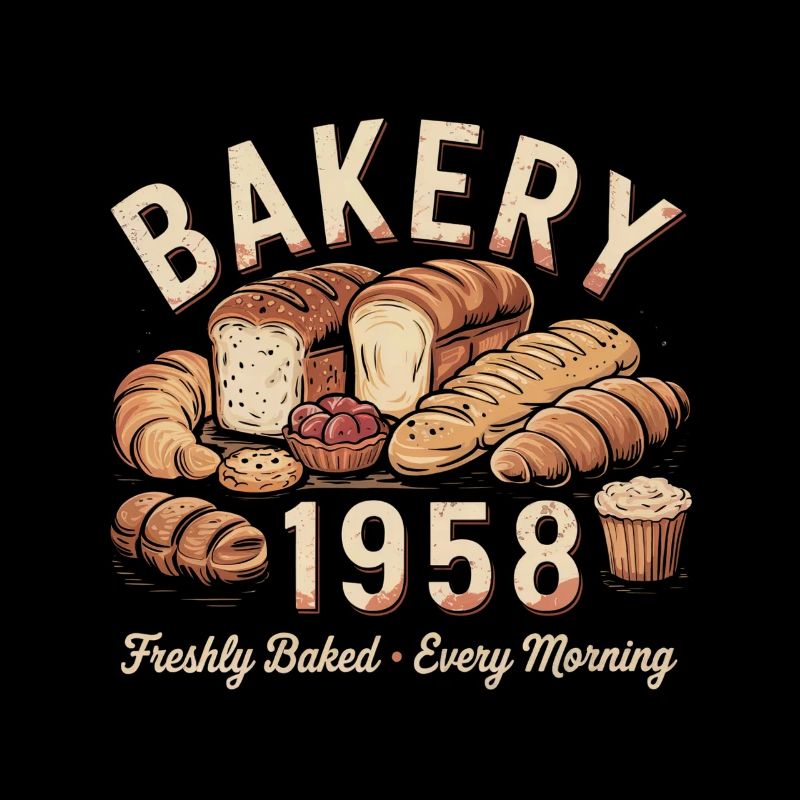 Bäckerei Werbung Vintage