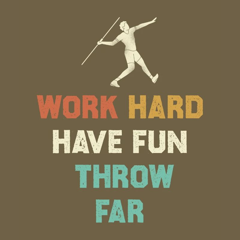 Work Hard, Throw Far Motif