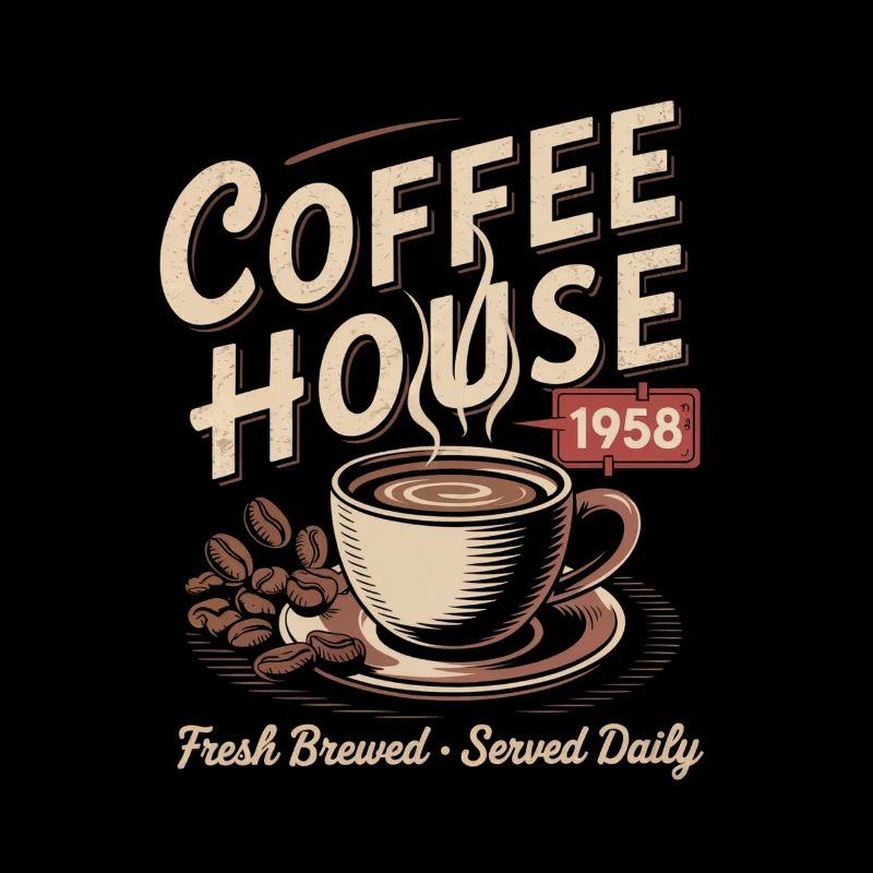 Vintage Kaffee Werbung