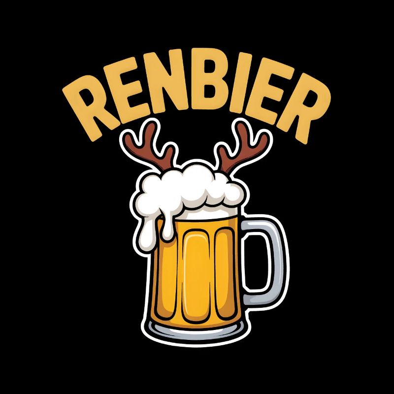 Cruche de renne avec bois