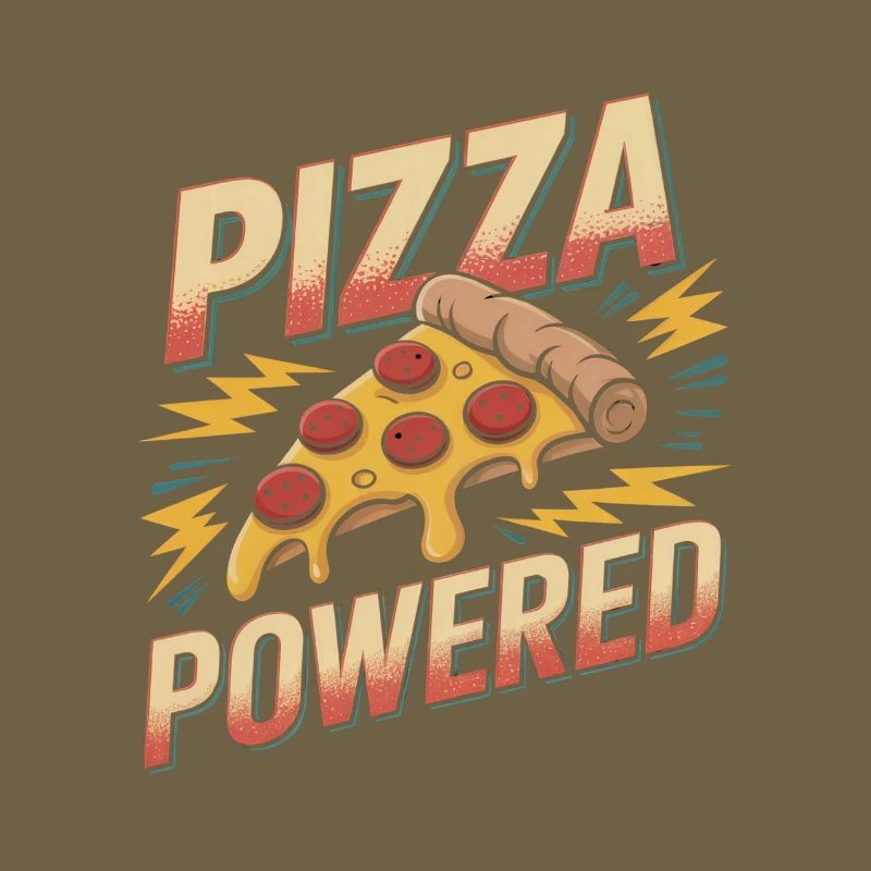 Pizza Powered - Retro Pizza