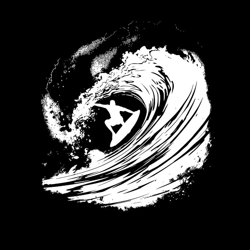 Energischer Surfer Art Surfer