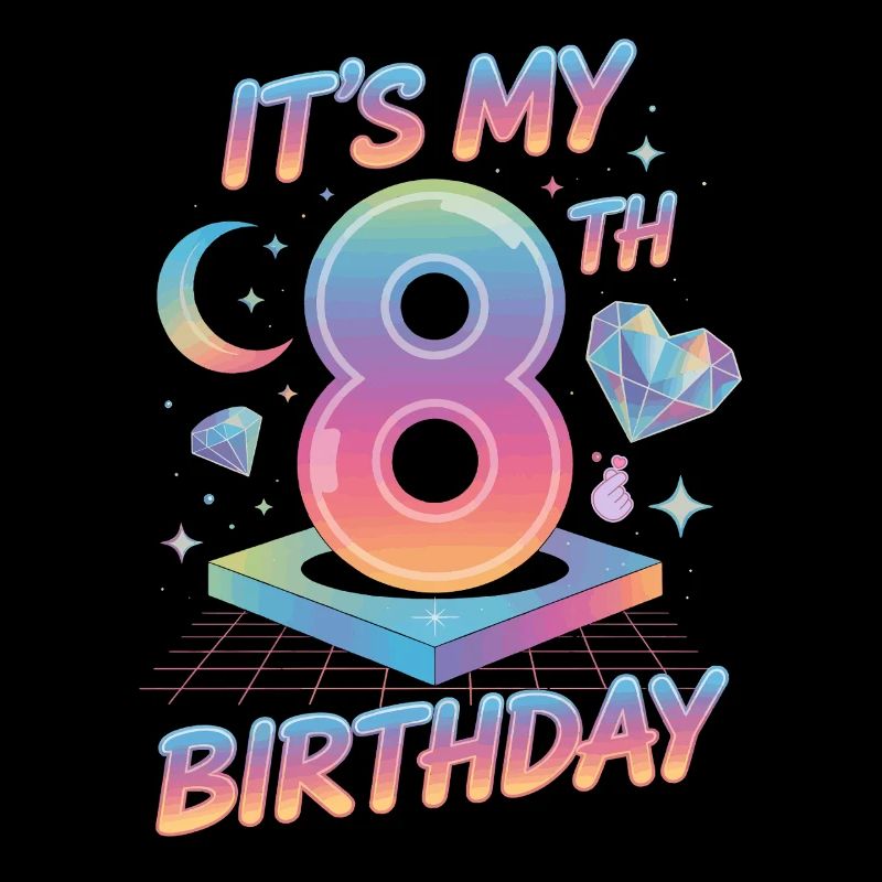 It's My 8th Birthday K-Pop Aesthetic