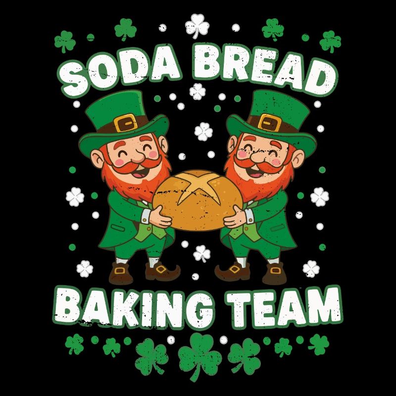 Lustiges Soda Brot Backteam St Patricks