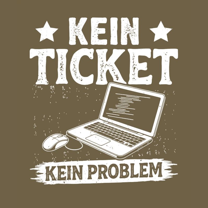 Ordinateur de nerd PAS DE TICKET PAS DE PROBLÈME DRÔLE