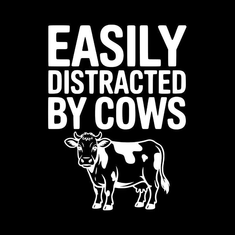 Facilement distrait par les vaches