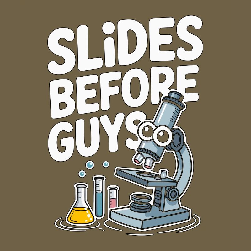 Lab Technician Slides Before Guys Laboratory Work