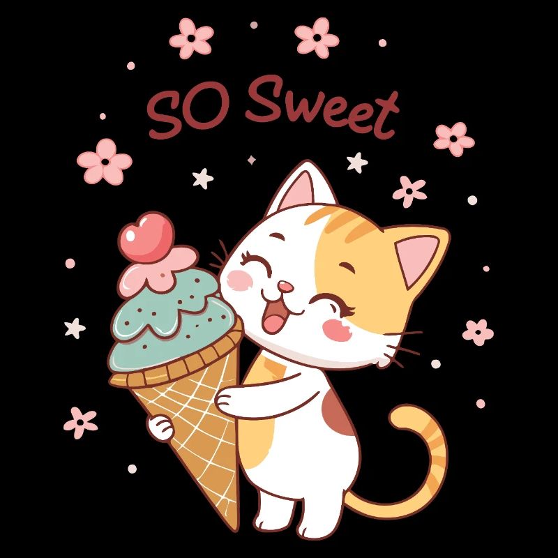 Chat gourmand au cornet So Sweet