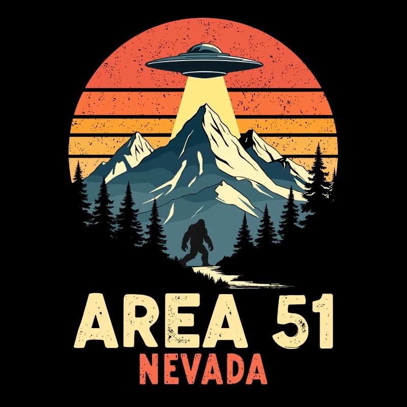 Area 51 Nevada UFO trifft Bigfoot