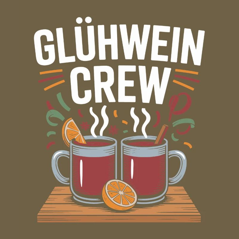 Équipe du vin chaud Marché de Noël joyeux