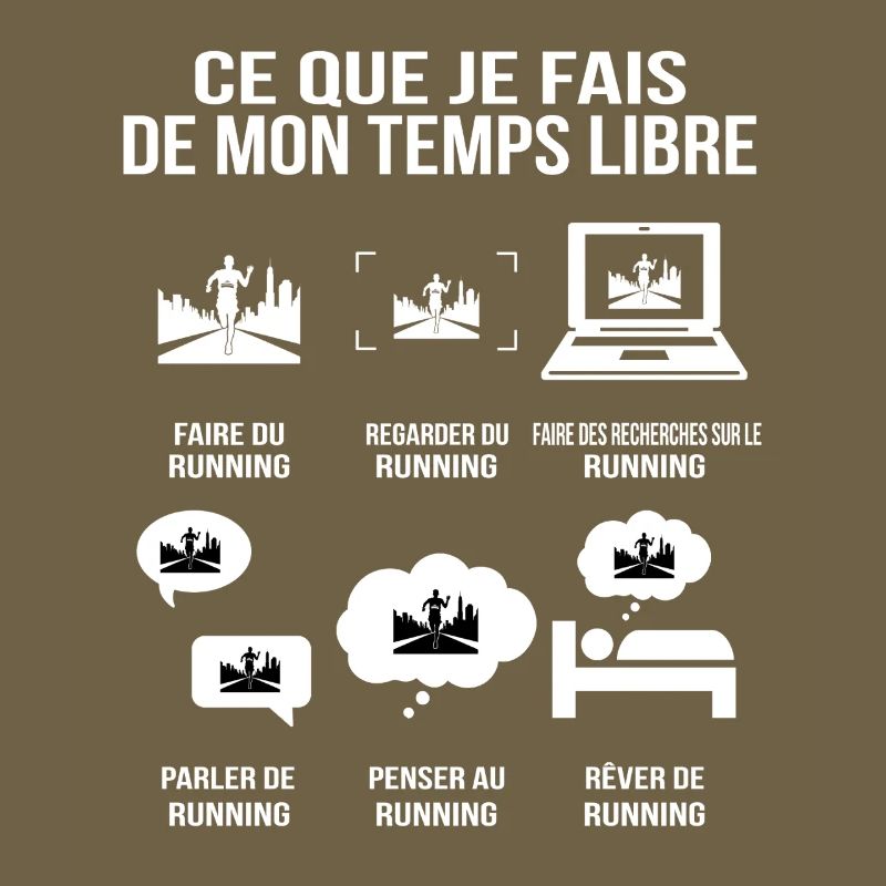 Ce Que Je Fais De Mon Temps Libre Running Humour