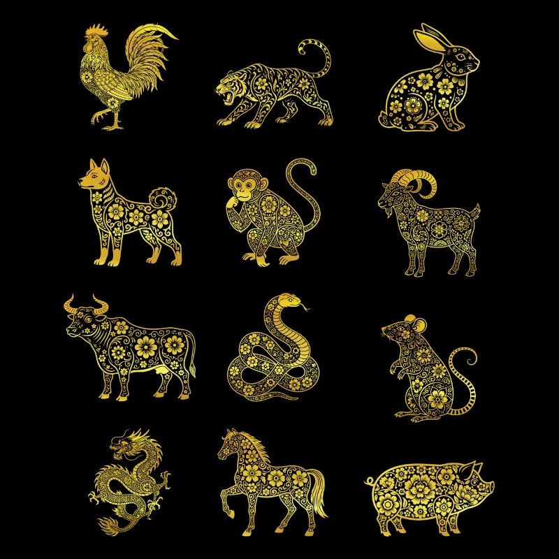 Chinesisches Neujahr Chinesisches Tierzeichen Tierzeichen