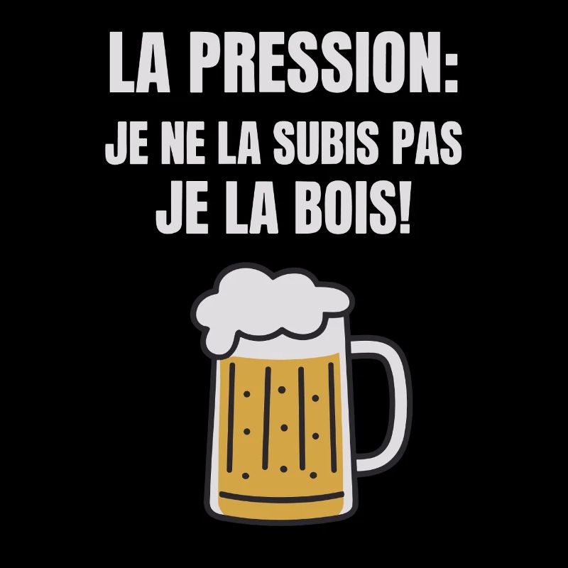 I don't suffer from the pressure, I drink it humor
