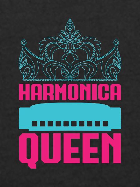 Funny Harmonica Player Queen Harmonica