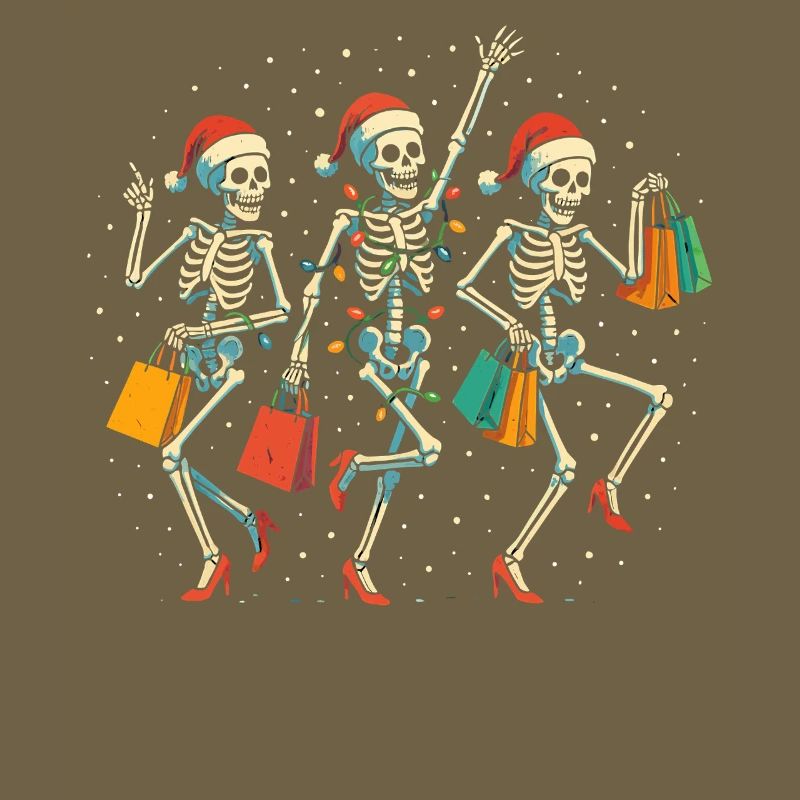 Dancing skeleton shoppers