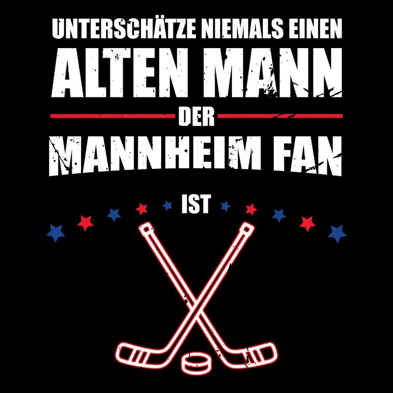 Alter Mann - Mannheim Eishockey Fan | Retro