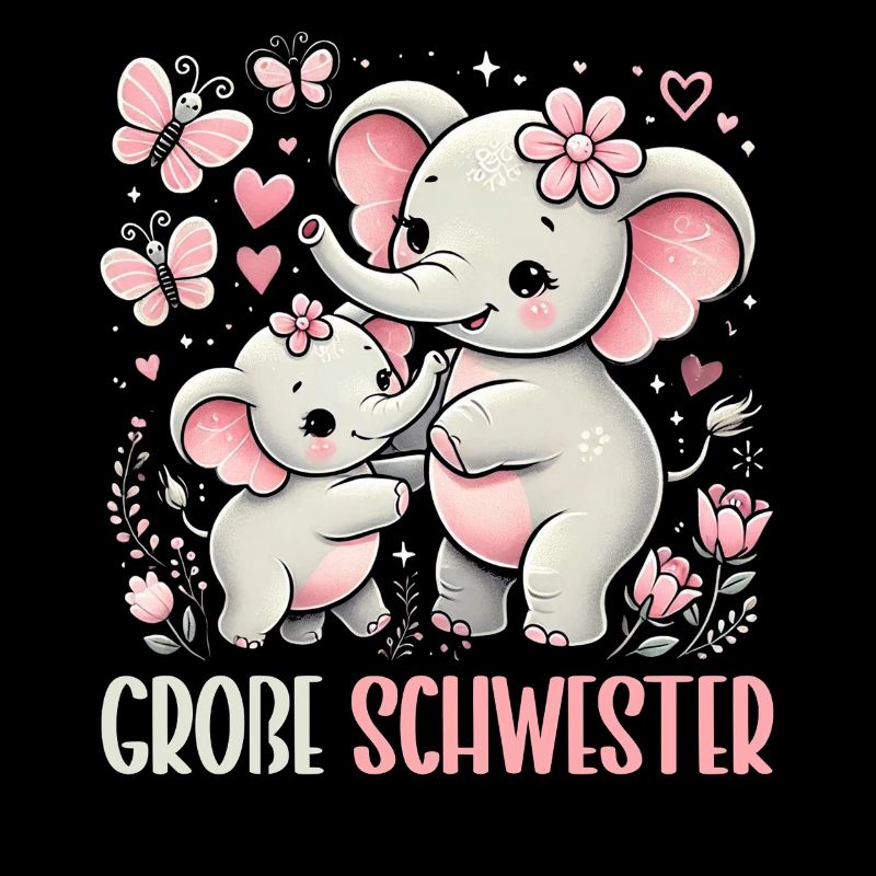Große Schwester Elefanten Älteres Geschwisterkind