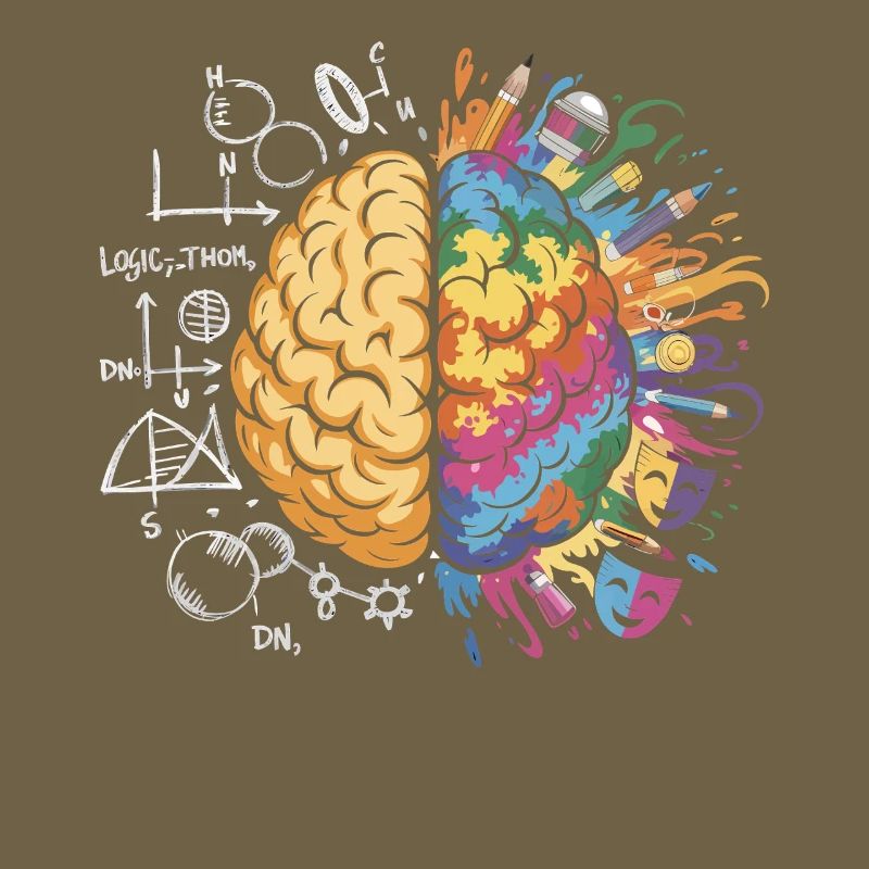 Explosion créative des couleurs du cerveau