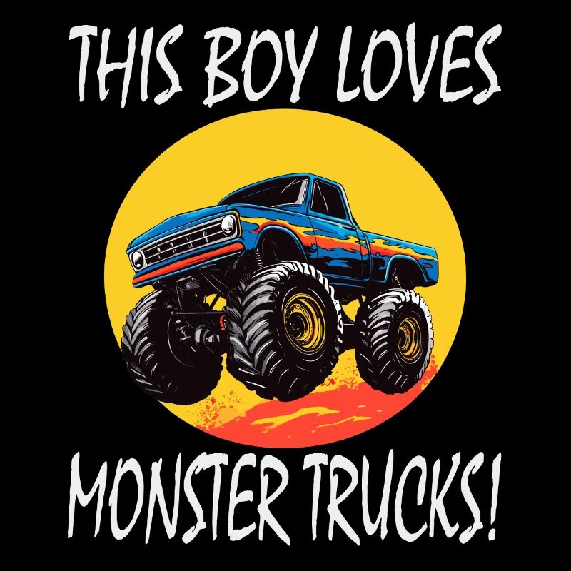 Boy Loves Monster Trucks