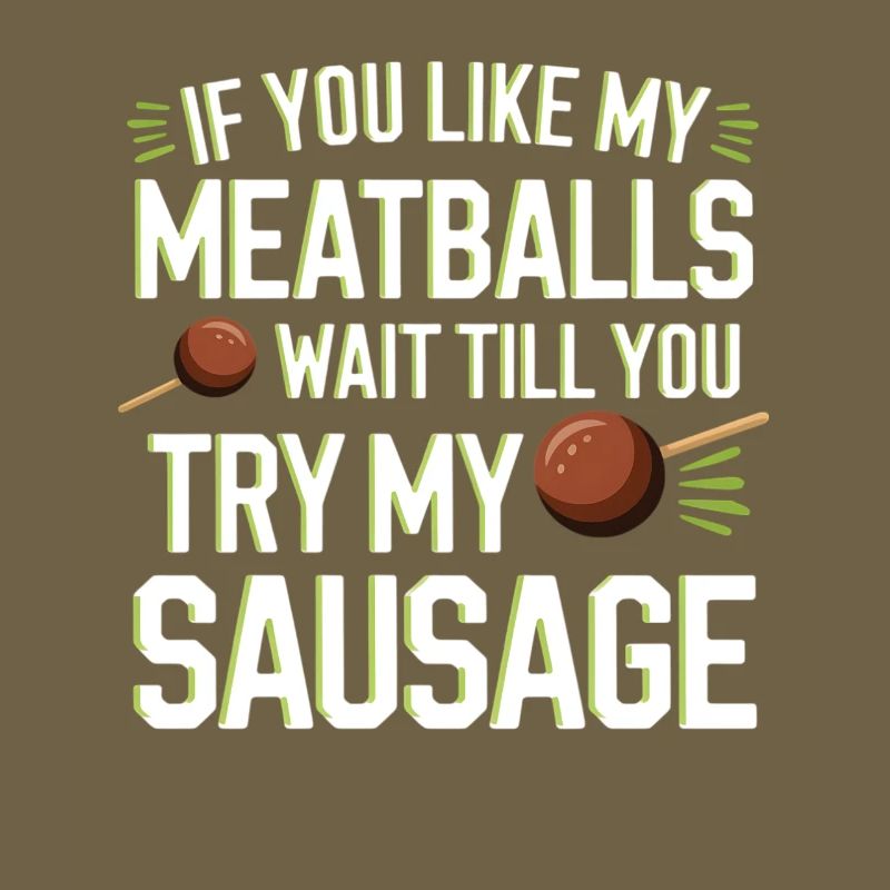 Fleischbällchen Witz: Versuch die Wurst